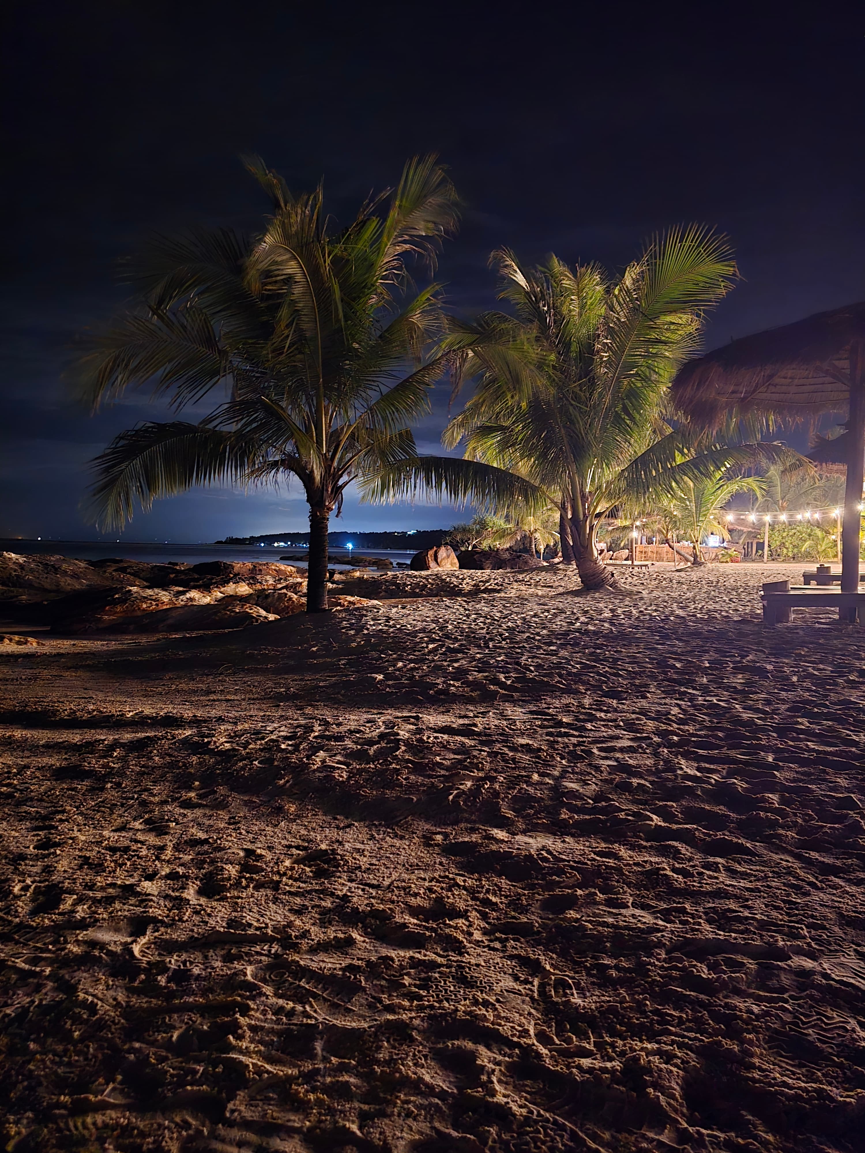 Tropical shoreline with clear sea on Koh Rong
