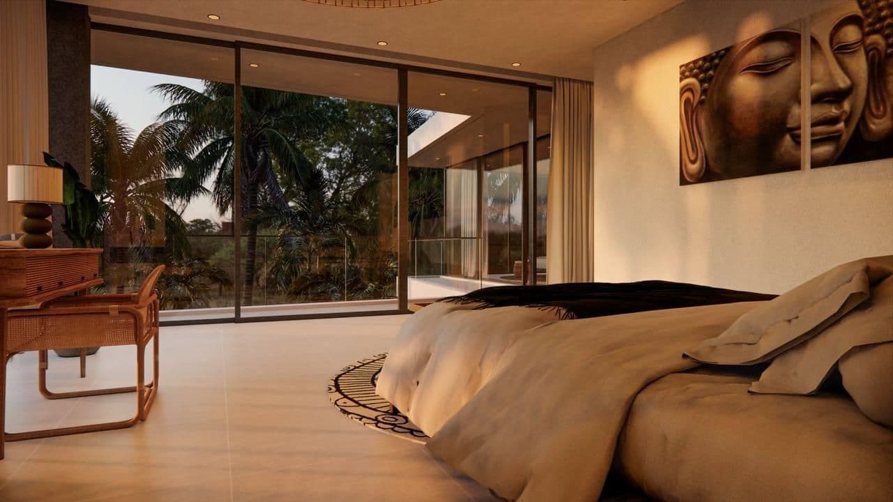Open-plan kitchen and dining area, Golden Sun Villa, Koh Rong